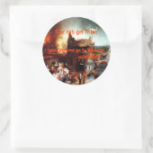 Sticker Rond Riches et pauvres (Sac)