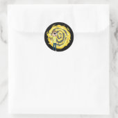 Sticker Rond RICK ET MORTY™ | Portail d'Evil Morty (Sac)