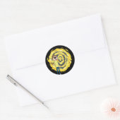 Sticker Rond RICK ET MORTY™ | Portail d'Evil Morty (Enveloppe)