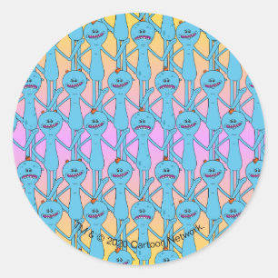 Sticker Rond RICK ET MORTY™   Rainbow M. Meeseeks Motif
