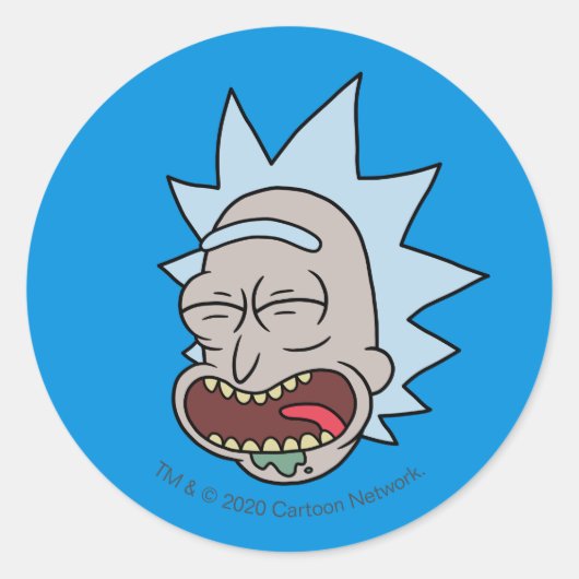Sticker Rond RICK ET MORTY™ | Rick's Moods (Devant)