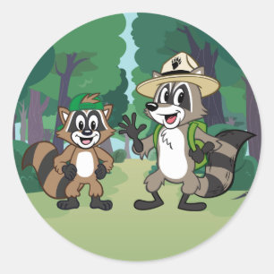 Sticker Rond Rick Rick Ranger Rick et Ricky