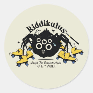 Sticker Rond Riddikulus - Rire des chiens