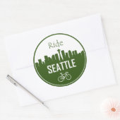 Sticker Rond Ride Seattle (Enveloppe)