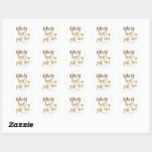 Sticker Rond Rien De Fancy Juste Amour | Micro Mariage Gold Hea (Feuille)