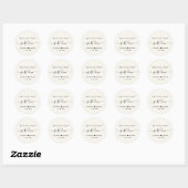 Sticker Rond Rien de fantaisie Just Love Mariage (Feuille)