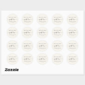 Sticker Rond Rien de fantaisie Just Love Mariage (Feuille)