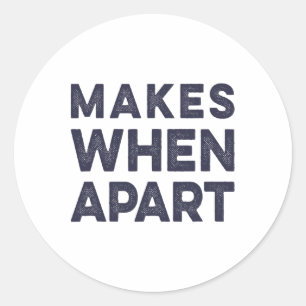 Sticker Rond Rien de sensé nous sommes et fait quand des couple