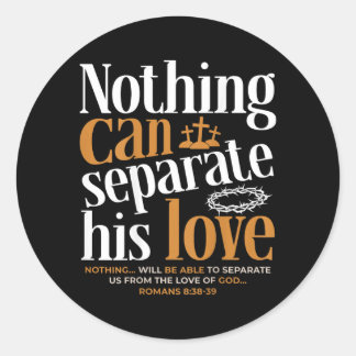 Sticker Rond Rien Ne Peut Séparer L'Amour Des Romains 8_38-39 C