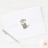 Sticker Rond Rien N'Est Im-possum-ble Funny Possum Pun (Enveloppe)