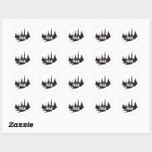 Sticker Rond Riga (Feuille)
