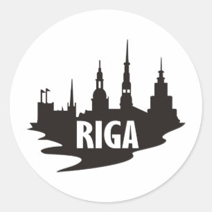 Sticker Rond Riga