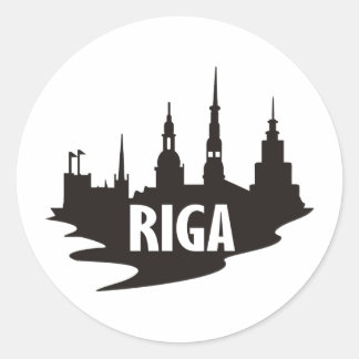 Sticker Rond Riga