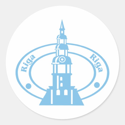 Sticker Rond Riga (Devant)