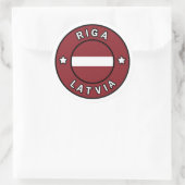 Sticker Rond Riga Lettonie (Sac)