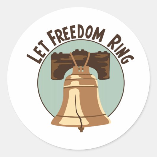 Sticker Rond Ring Liberty Freedom (Devant)