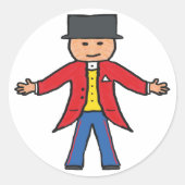 Sticker Rond Ringmaster cirque (Devant)
