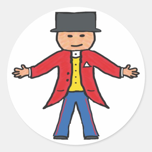 Sticker Rond Ringmaster cirque (Devant)