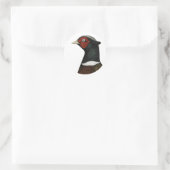 Sticker Rond Ringneck Pheasant Head (Sac)