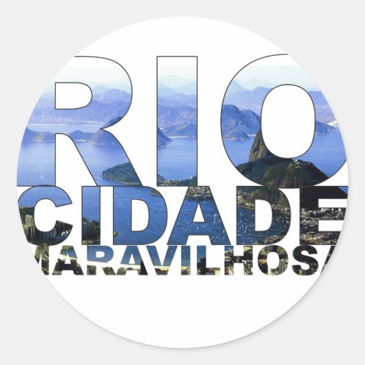Sticker Rond Rio de Janeiro (Devant)