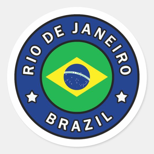 Sticker Rond Rio de Janeiro Brésil (Devant)