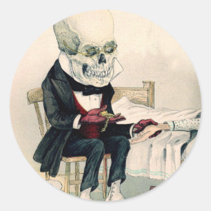 Sticker Rond Rites Dernières squelettiques