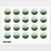 Sticker Rond Rive de Sconset (Feuille)