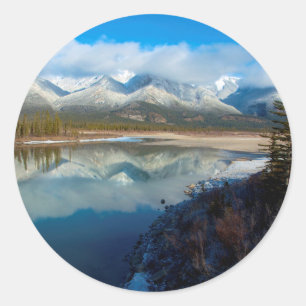 Sticker Rond Rivière Athabasca, Parc national Jasper, Alberta