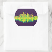 Sticker Rond Riyadh Arabie Saoudite Skyline (Sac)