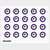 Sticker Rond Rnzaf roundel, Nouvelle-Zélande (Feuille)