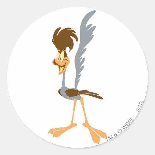 Sticker Rond ROAD RUNNER™ Artistique (Devant)