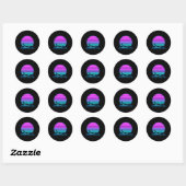 Sticker Rond Roadrunner Pastel Goth Vaporwave (Feuille)