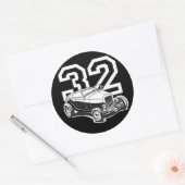 Sticker Rond Roadster 32 (Enveloppe)