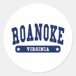 Sticker Rond Roanoke Virginia College Style tee - shirt