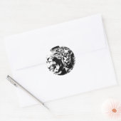 Sticker Rond Roaring Jaguar (Enveloppe)