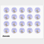 Sticker Rond Robe de Chiot Habille Tshirts et cadeaux (Feuille)