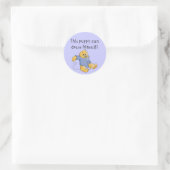 Sticker Rond Robe de Chiot Habille Tshirts et cadeaux (Sac)