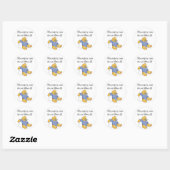 Sticker Rond Robe de Chiot Habille Tshirts et cadeaux (Feuille)