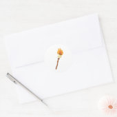 Sticker Rond Robe de Marshmallow (Enveloppe)