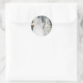 Sticker Rond Robe Mariage victorienne (Sac)