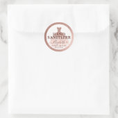 Sticker Rond Robe rose Parties scintillant or Anniversaire Sani (Sac)