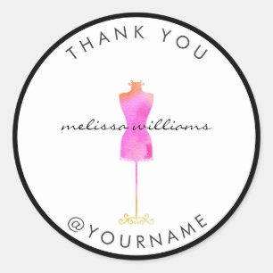 Sticker Rond Robe Rosée Mannequin Poshmark Vendeur
