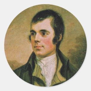 Sticker Rond Robert Burn, célébrant la nuit de Burn