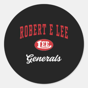Sticker Rond Robert E Lee Généraux du lycée C3