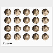 Sticker Rond Robert E. Lee Vintage Mathew Brady (Feuille)