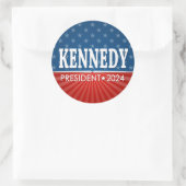 Sticker Rond Robert F Kennedy JR 2024 - étoiles rayures (Sac)
