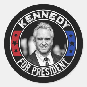 Sticker Rond Robert Kennedy, Jr. pour le président 2024