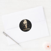 Sticker Rond Robert Oppenheimer - Destroyer of Worlds Quote (Enveloppe)