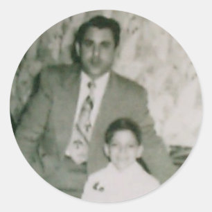 Sticker Rond Robert & unc