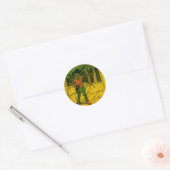 Sticker Rond Robin des Bois, son cou et sa flèche (Enveloppe)